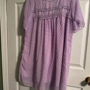 Lavender Polka Dot Dress